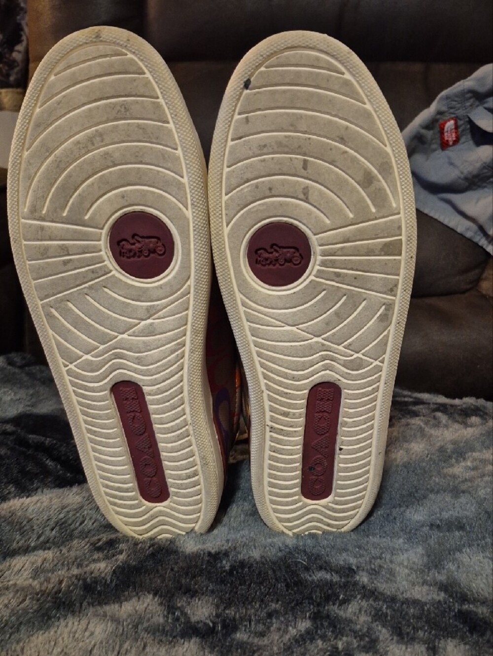 Coach Rainbow Signature Low-Top Sneakers - White Multi - Picture 4 of 7